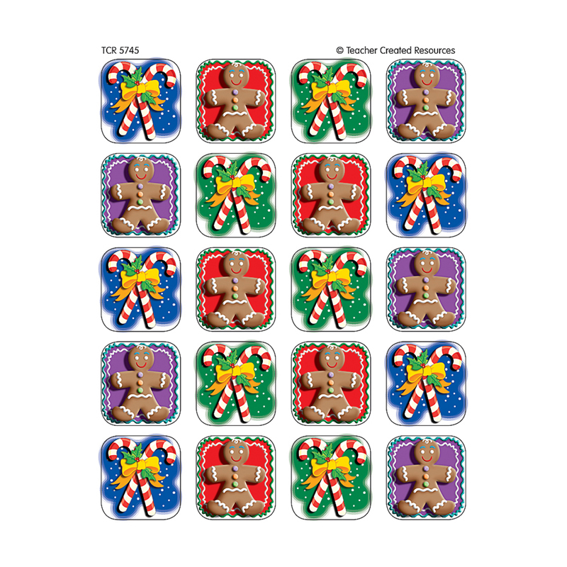 Candy Canes/Gingerbread 120 Sticker