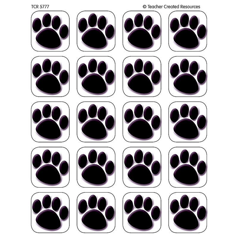 Stickers Black Paw Prints