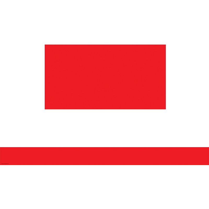Red Straight Border Trim