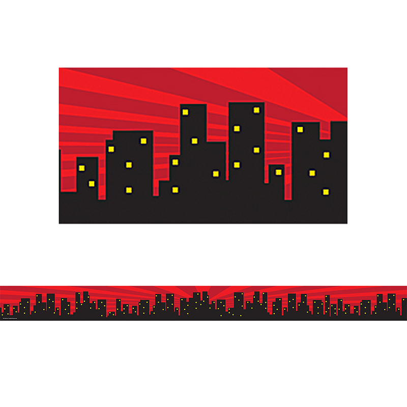 Superhero Cityscape Straight