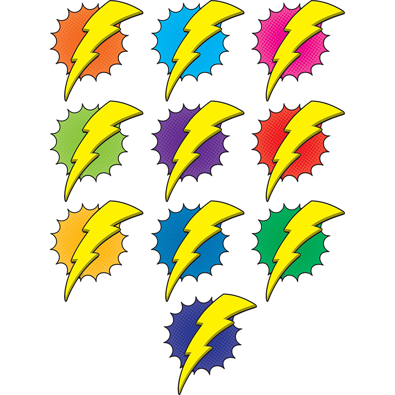 Superhero Lightening Bolt Accents