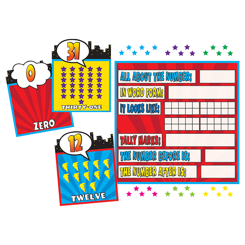 Superhero Counting 0-31 Bb Set