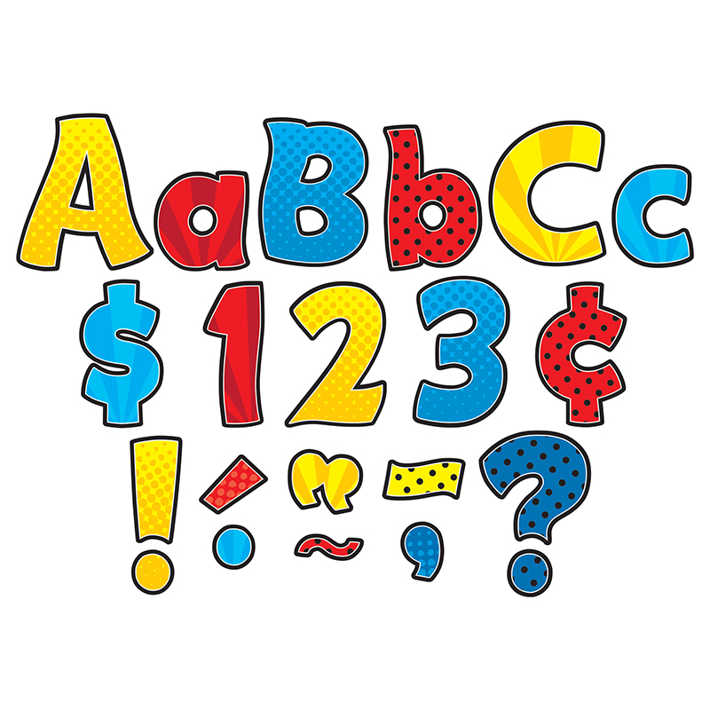 Superhero Funtastic 4in Letters