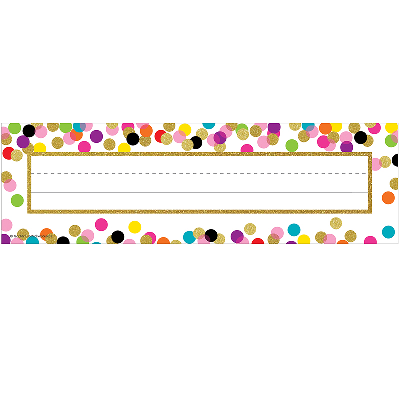 Confetti Name Plates