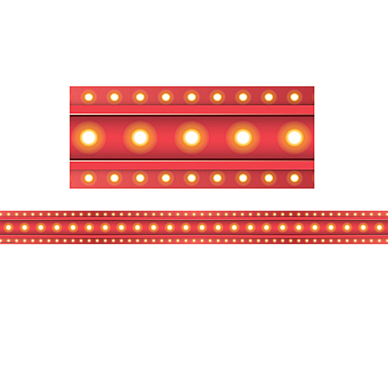 Red Marquee Straight Border Trim