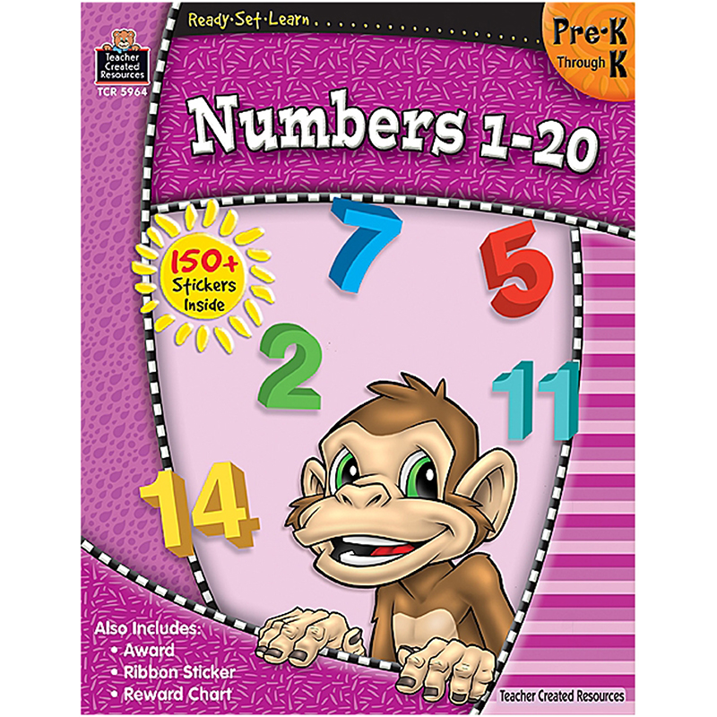 Ready Set Learn Numbers 1-20 Pk-K