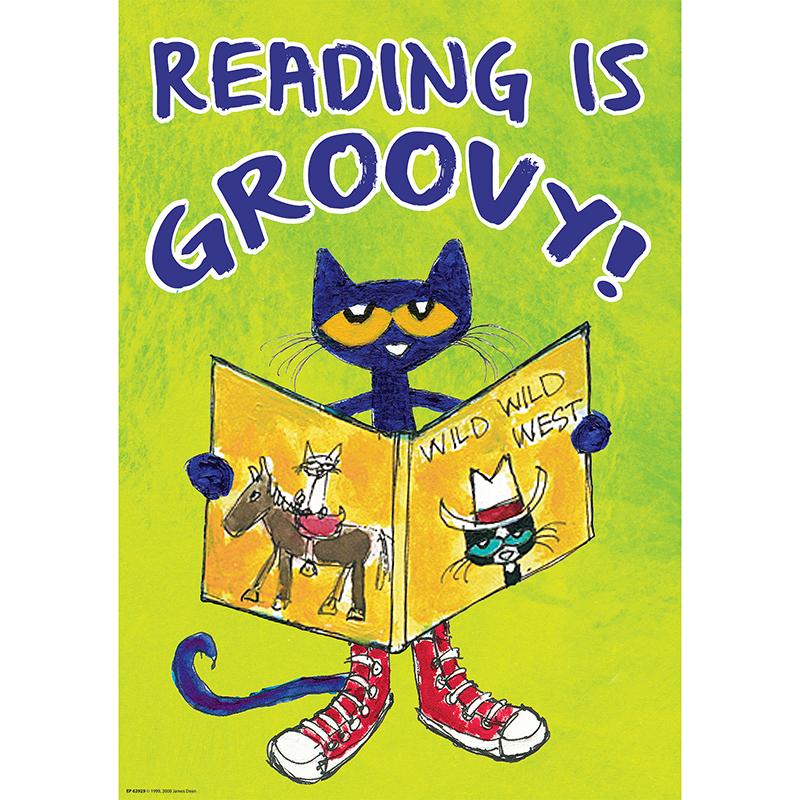Pete The Cat Read Is Groovy Poster