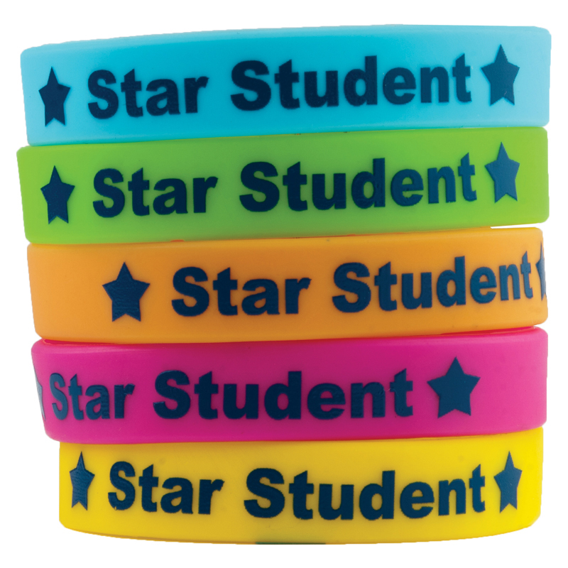 Star Student Wristbands 10/Pk