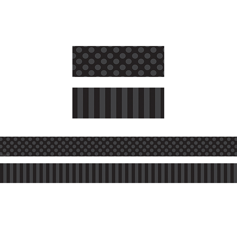 Black Sassy Solids Double Sided