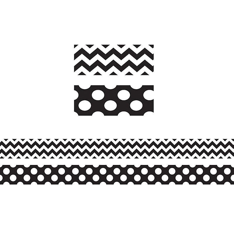 Black & White Zig Zag Double Sided