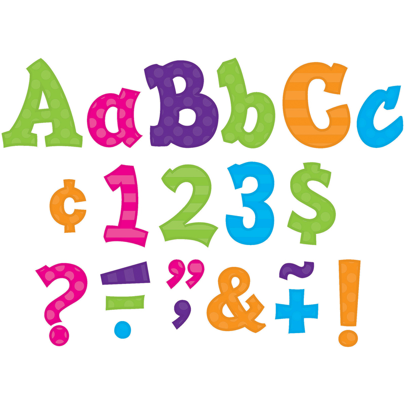 Multi Color 5in Sassy Font