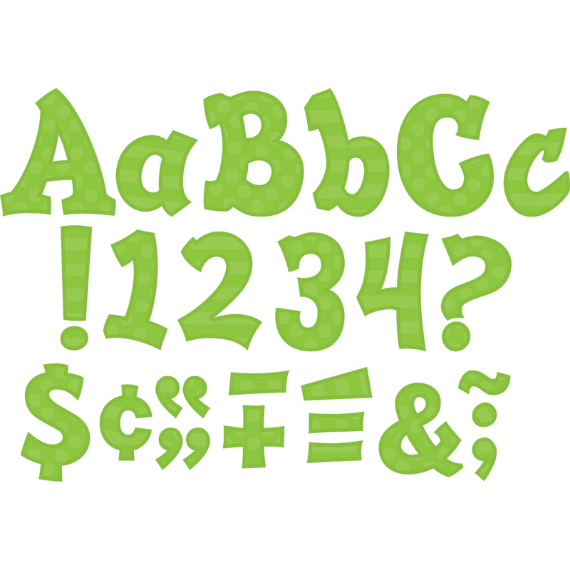 Green 5in Sassy Font