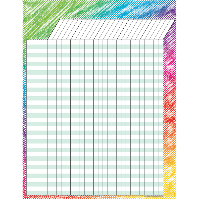 Colorful Scribble Incentive Chart