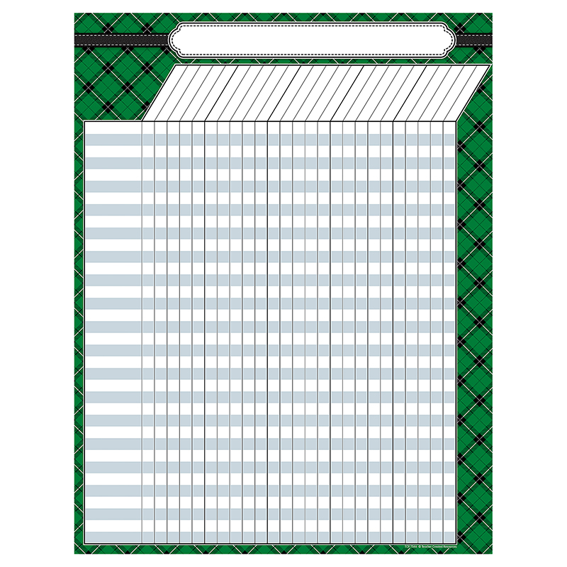 Green Plaid Incentive Chart