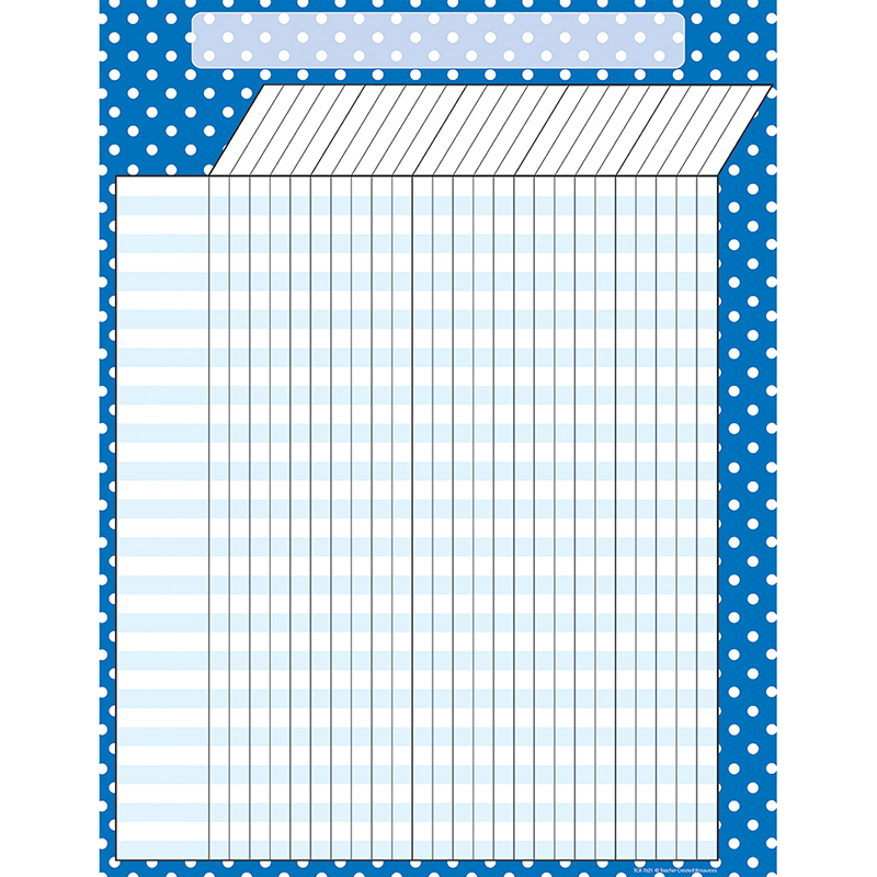 Blue Polka Dots Incentive Chart