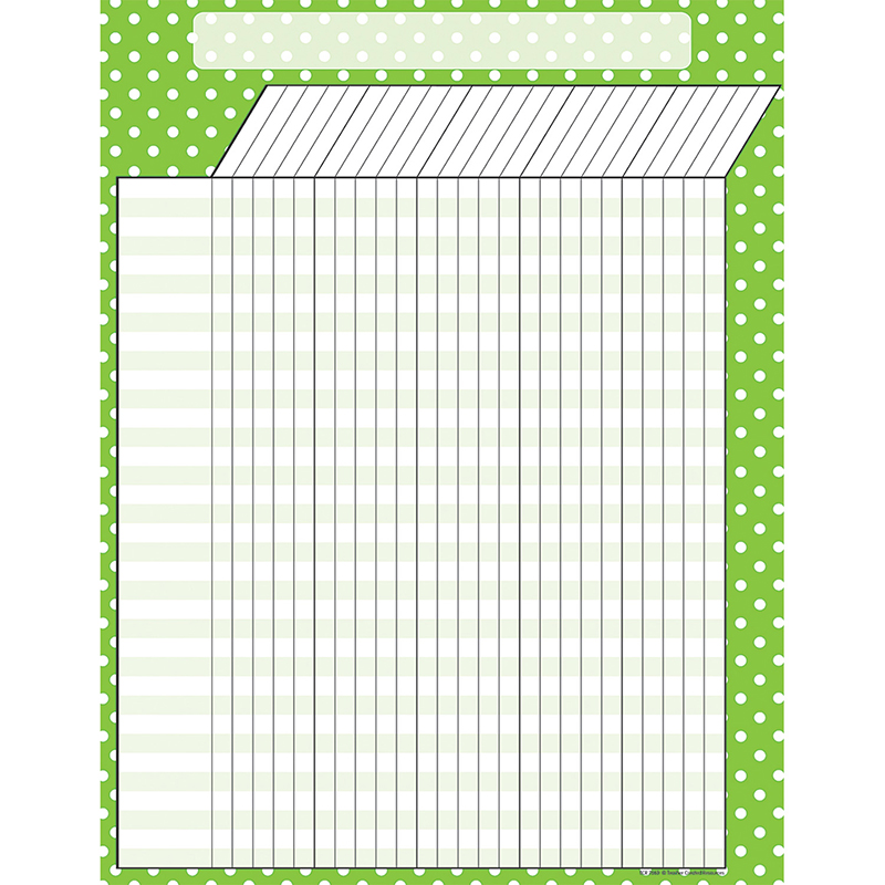 Lime Polka Dots Incentive Chart