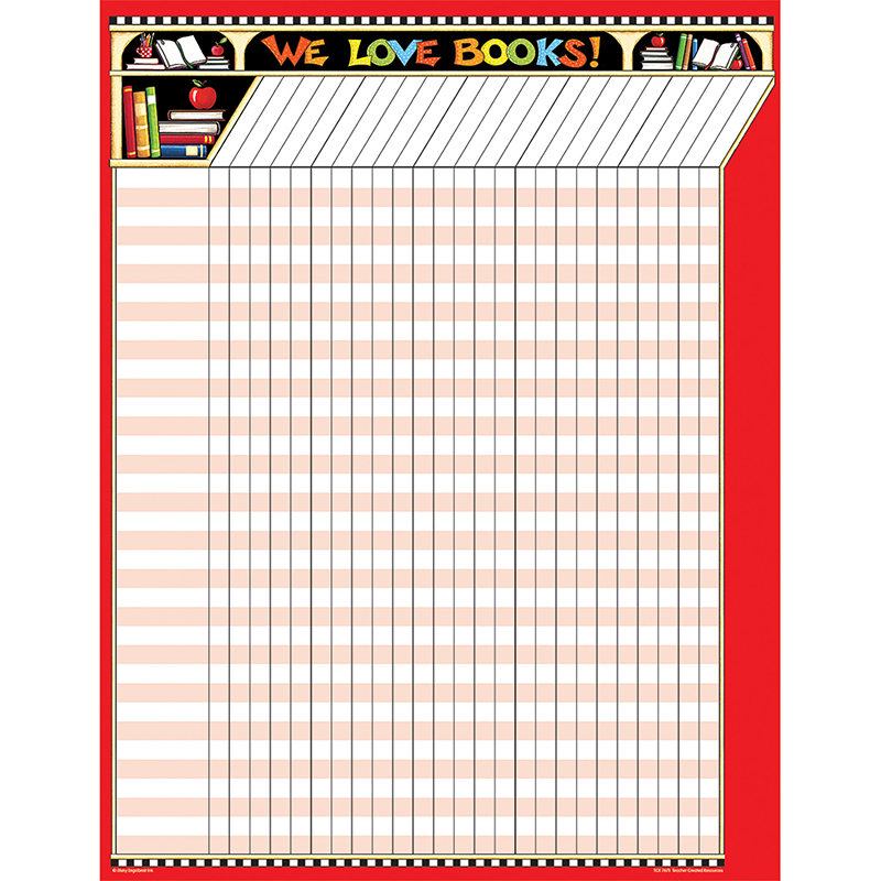 Me We Love Books Incentive Chart