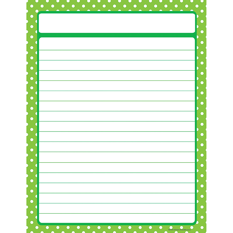 Lime Green Polka Dots Chart