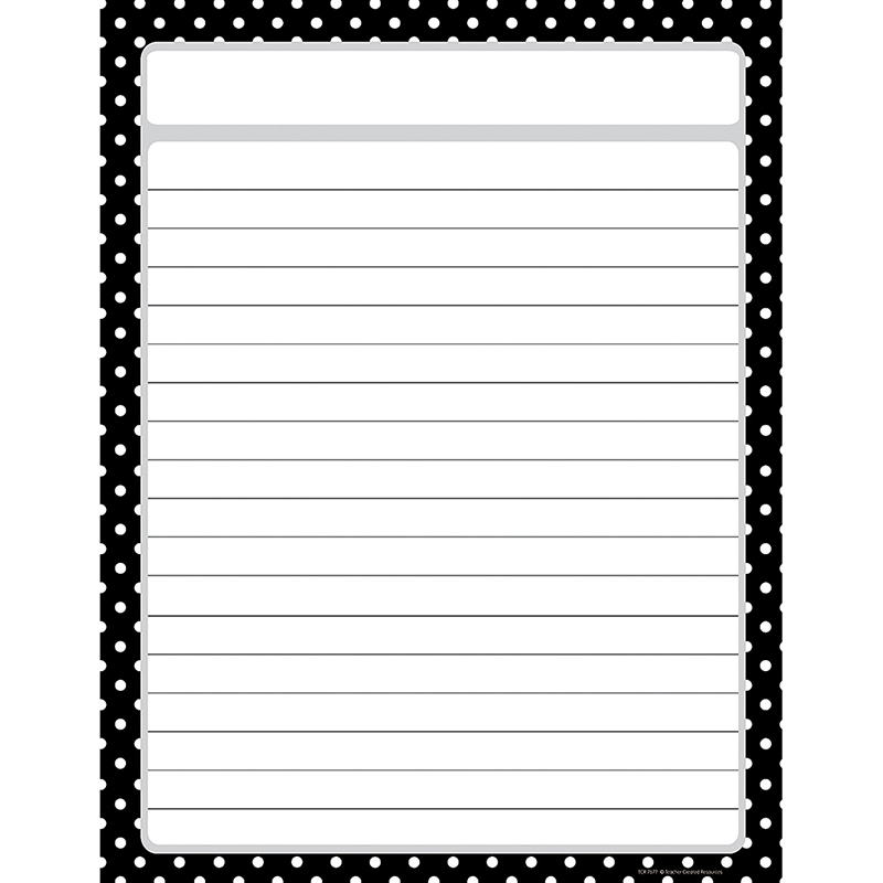 Black Polka Dots Chart