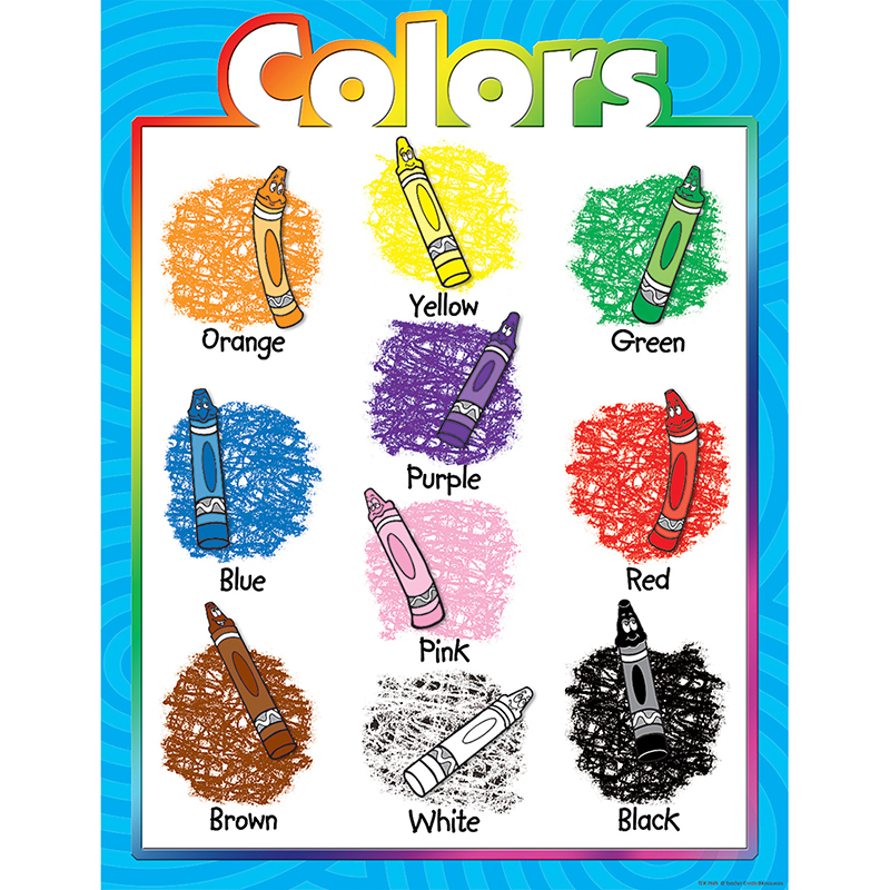 Colors Early Learning Chart