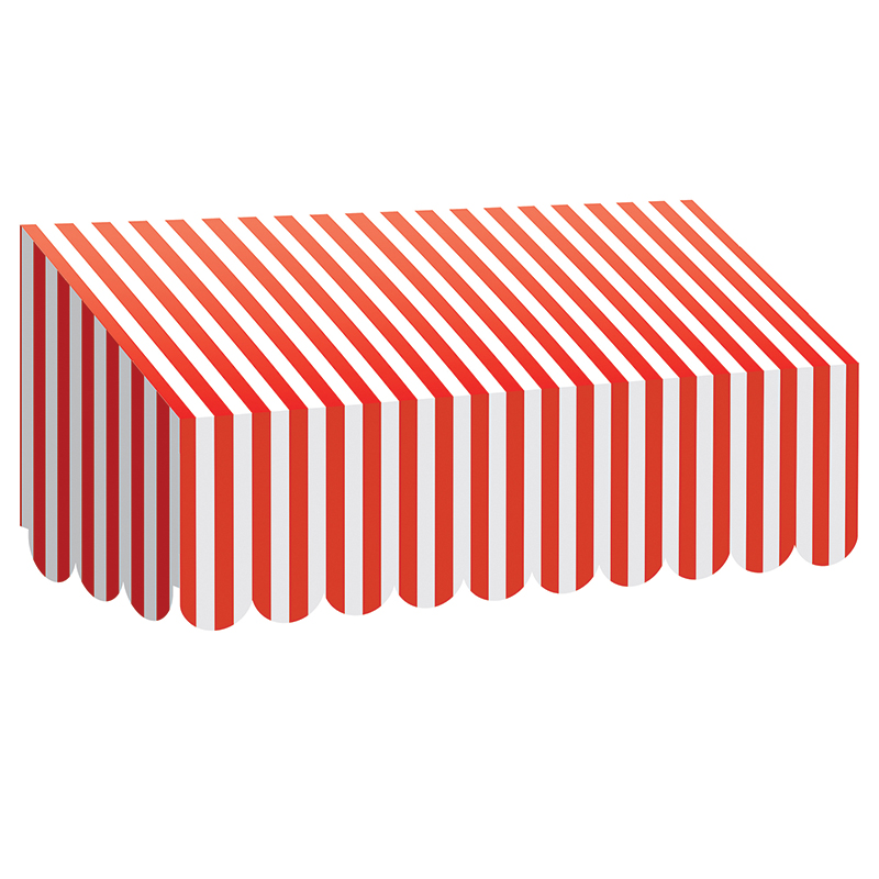 Red & White Stripes Awning