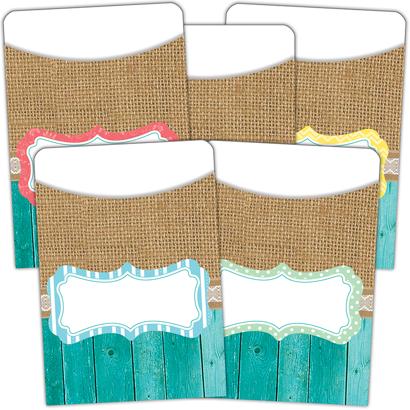 Shabby Chic Library Pockets Multi