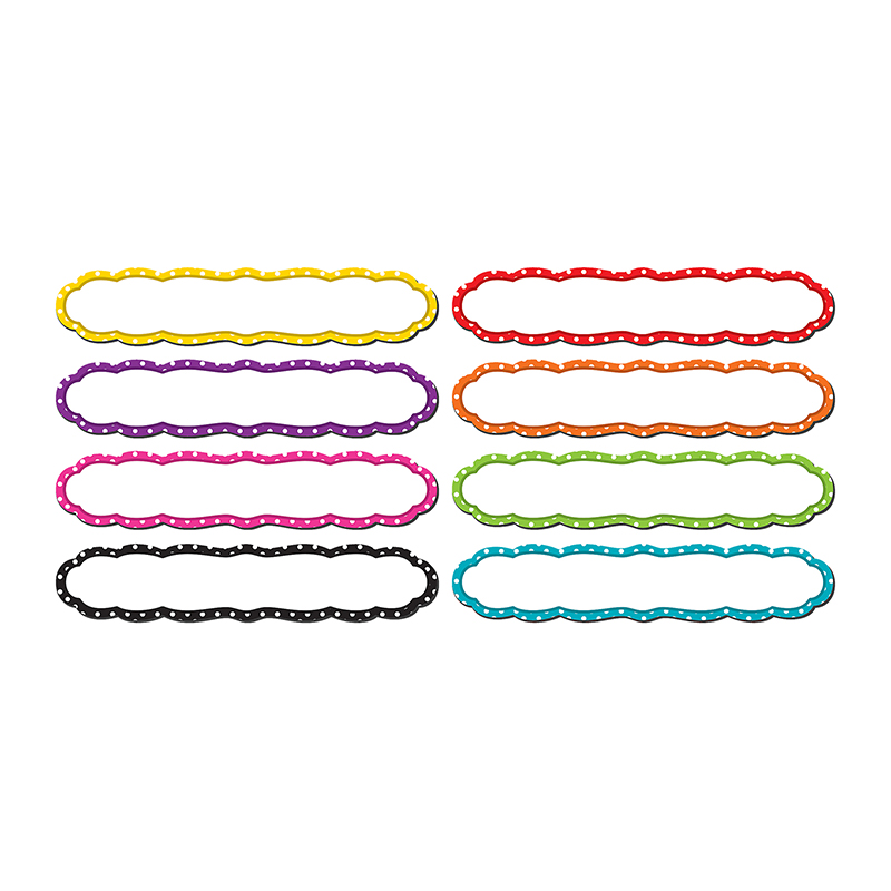 Large Polka Dots Labels Magnetic