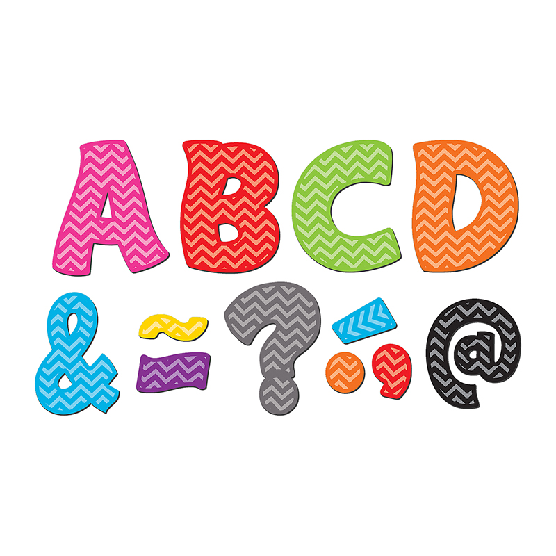Chevron Funtastic Font 3in Magnetic