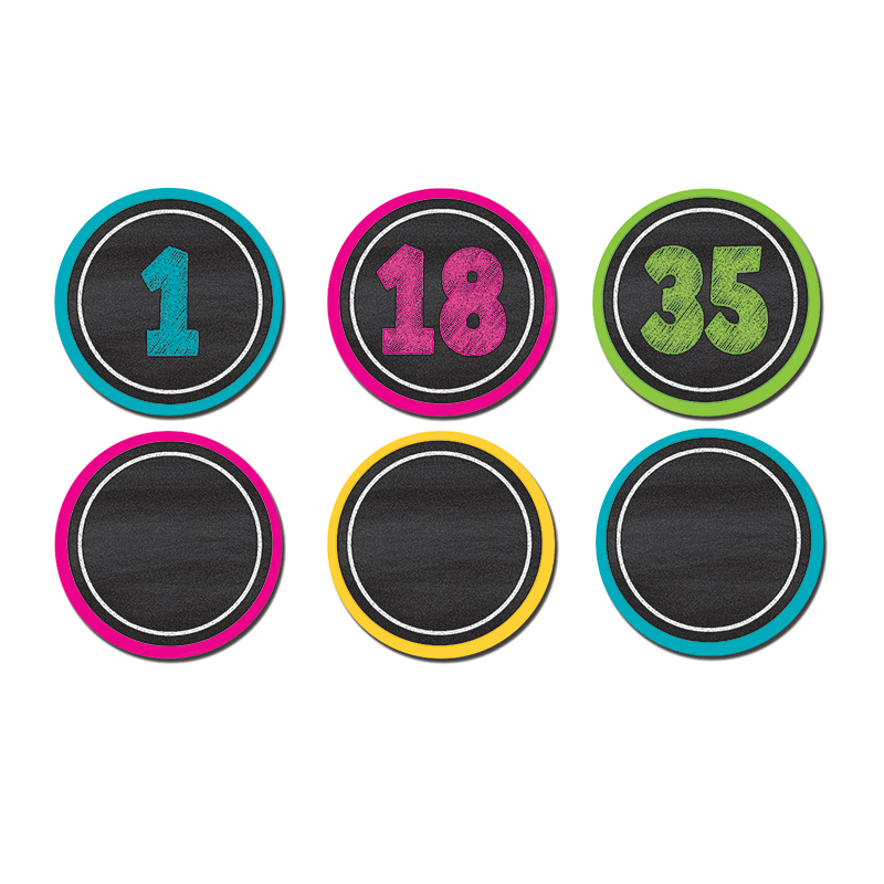 Chalkboard Brights Numbers Magnetic