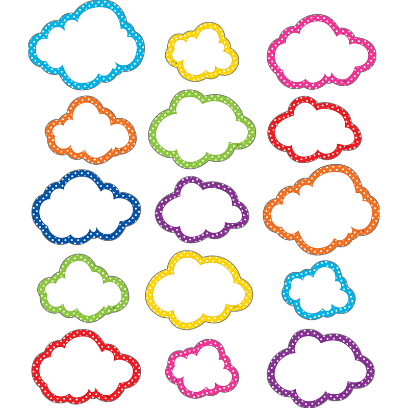 Polka Dots Clouds Accents