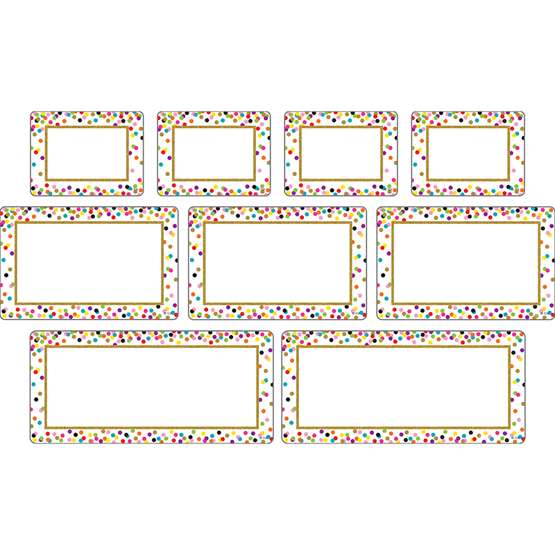 Clingy Thingies Confetti Labels