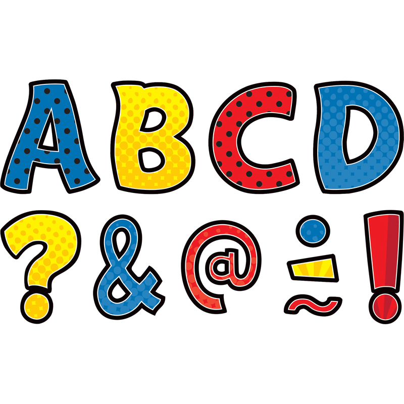 Superhero Funtastic Letters