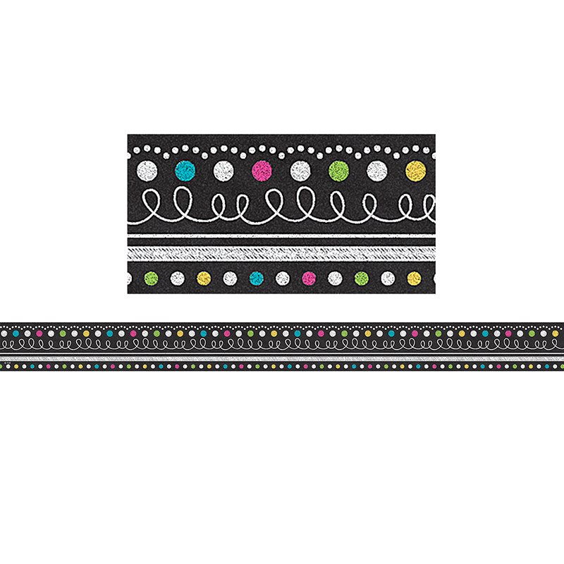 Border Chalkboard Brights Clingy