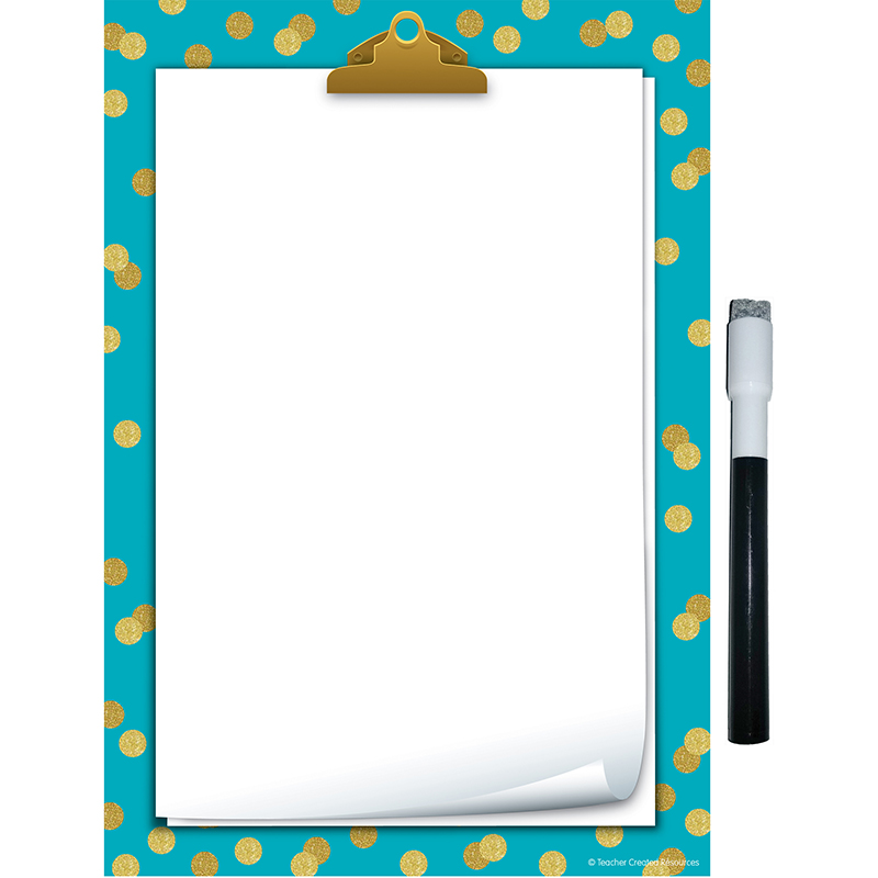 Teal Confetti Small Note Sheet