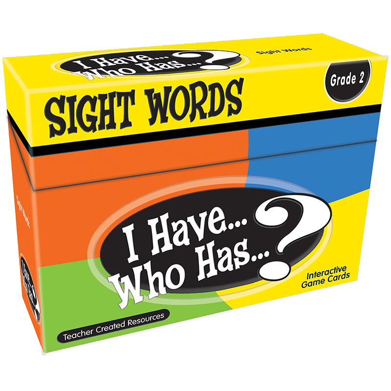 I Have Who Has Gr 2 Sight Words