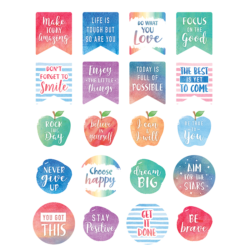 Watercolor Words To Inspire Sticker