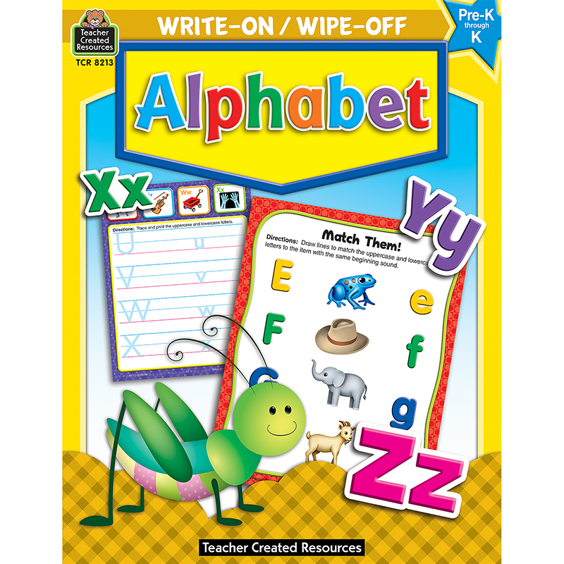 Write-On/Wipe-Off Alphabet