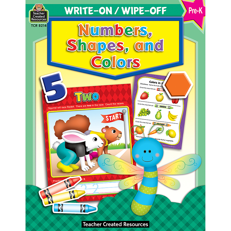 Write-On/Wipe-Off Numbers Shapes &