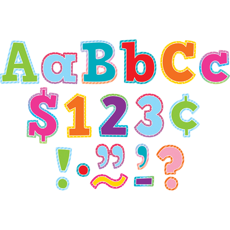 Colorful Vibes 4 Bold Block Letters