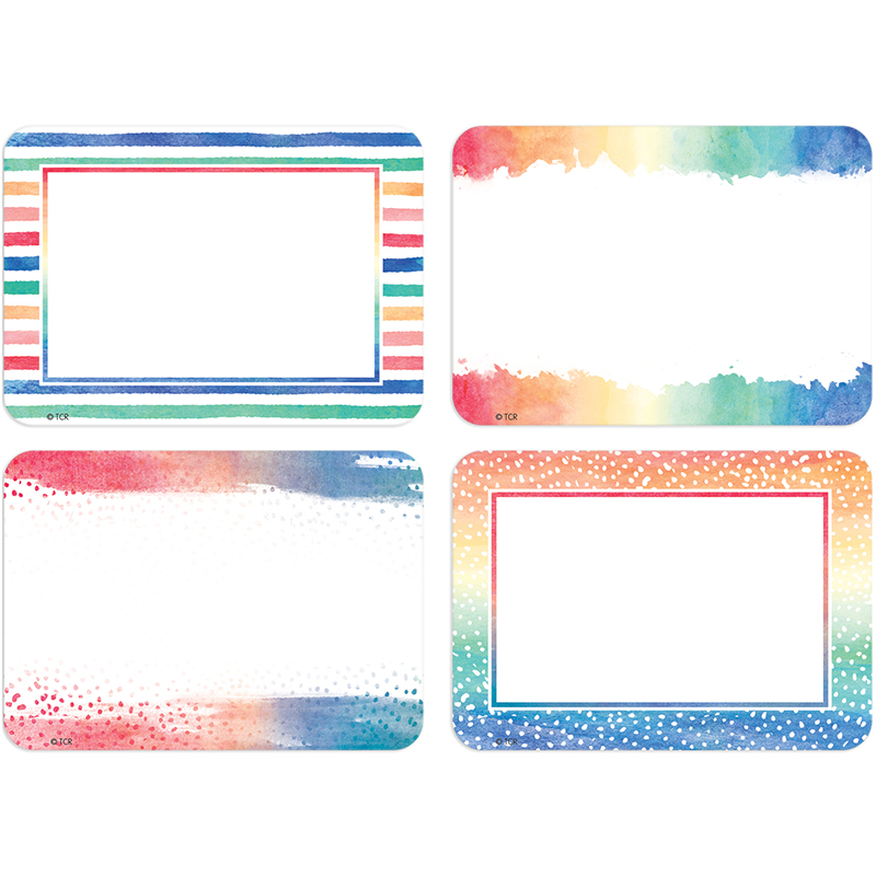 Watercolor Name Tags/Labels