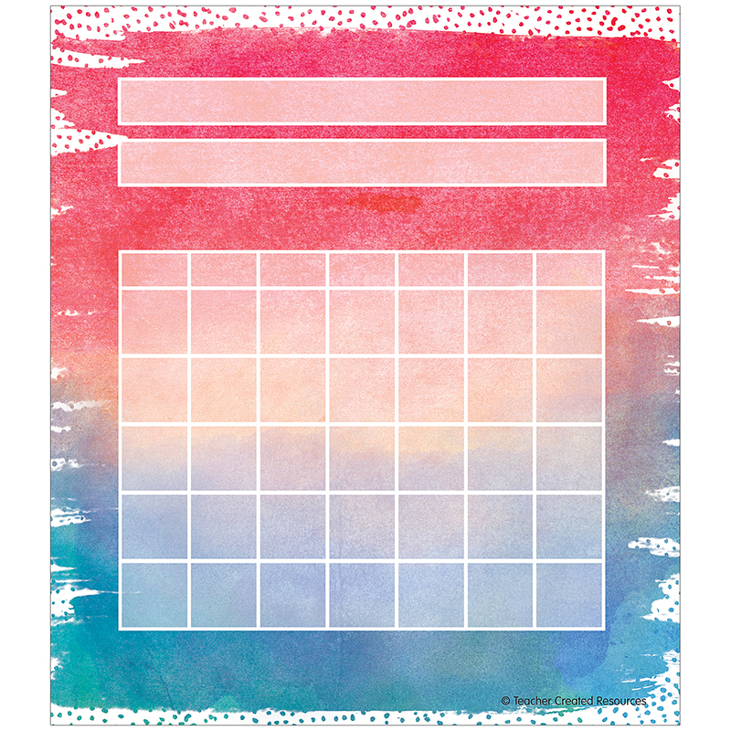 Watercolor Incentive Charts