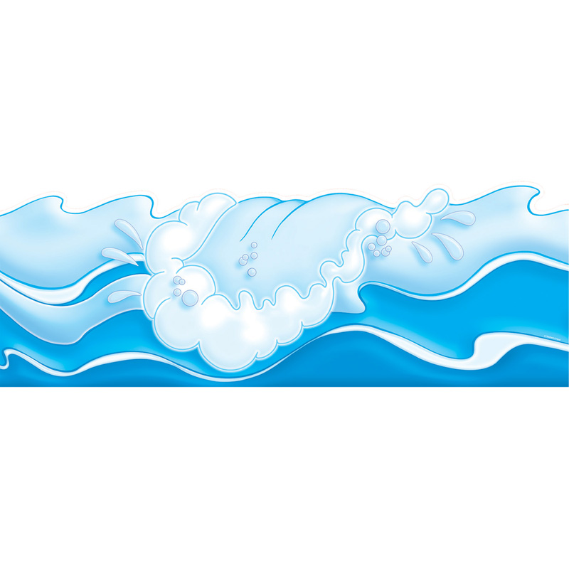 Ocean Waves Border Punch-Outs 12ft