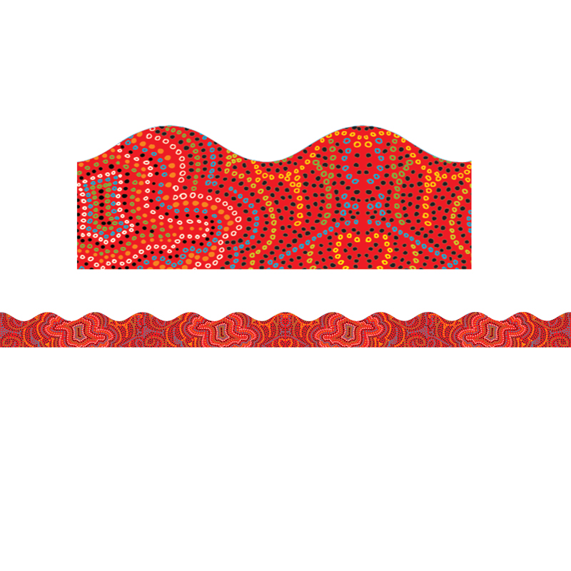 Aboriginal Art Scalloped Trimmer