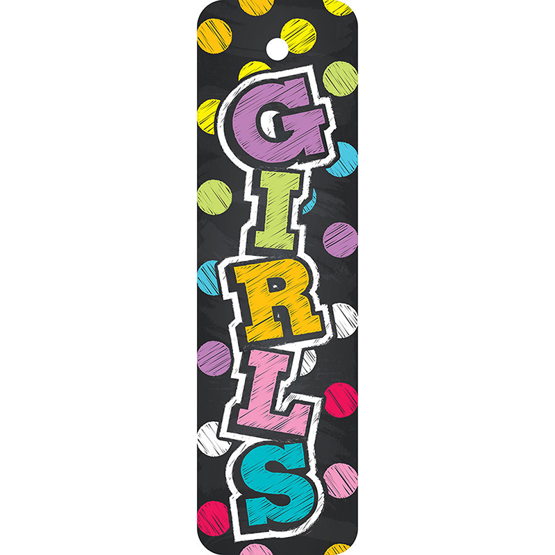 Plastic Hall Pass Neon Chalk Girls