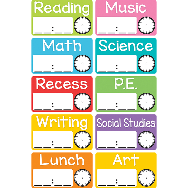 Magnetic Schedule Cards
