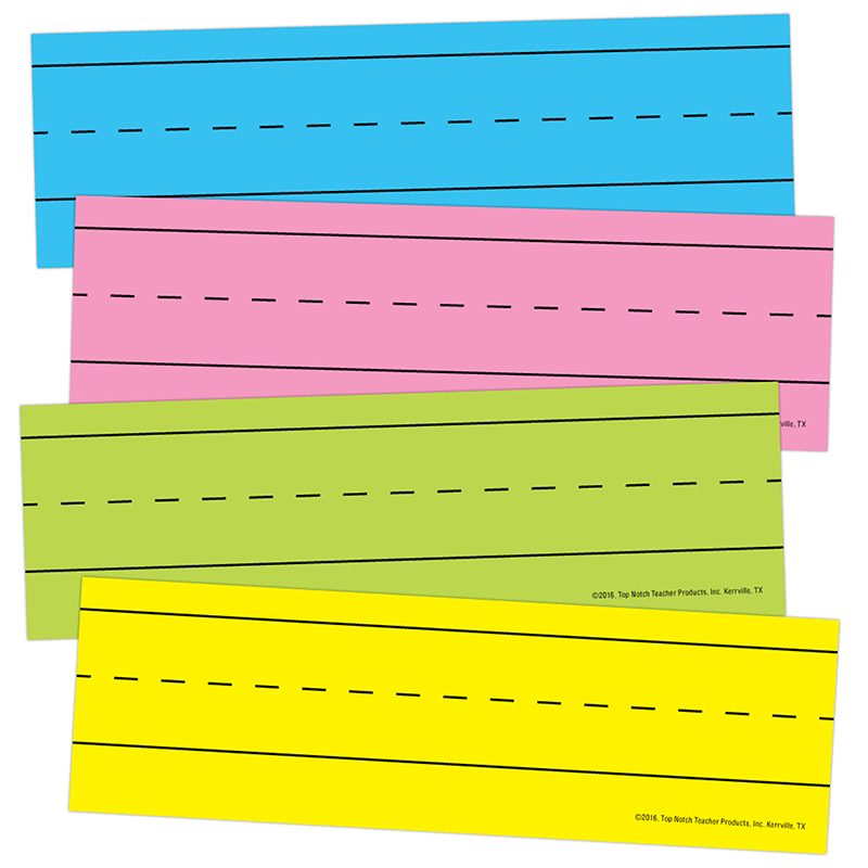 Magnetic Word Strips Bright Asrtd