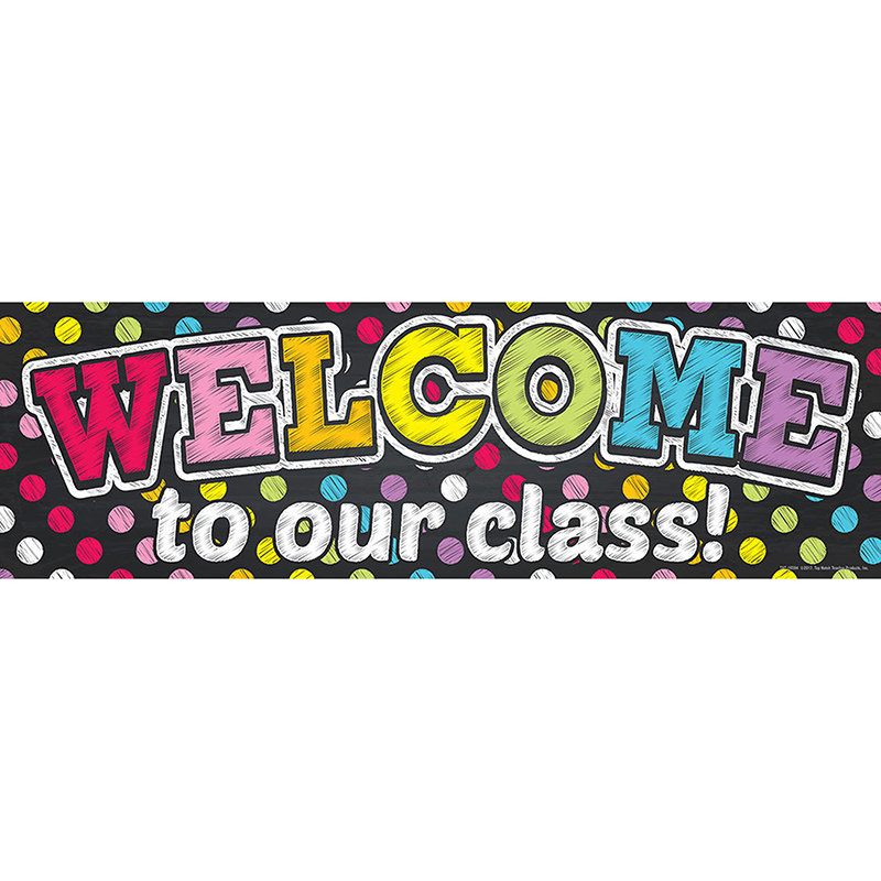 Magnetic Welcome Banner Neon Chalk