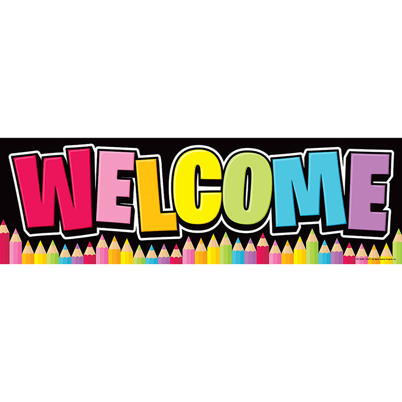 Magnetic Welcome Banner Neon Black