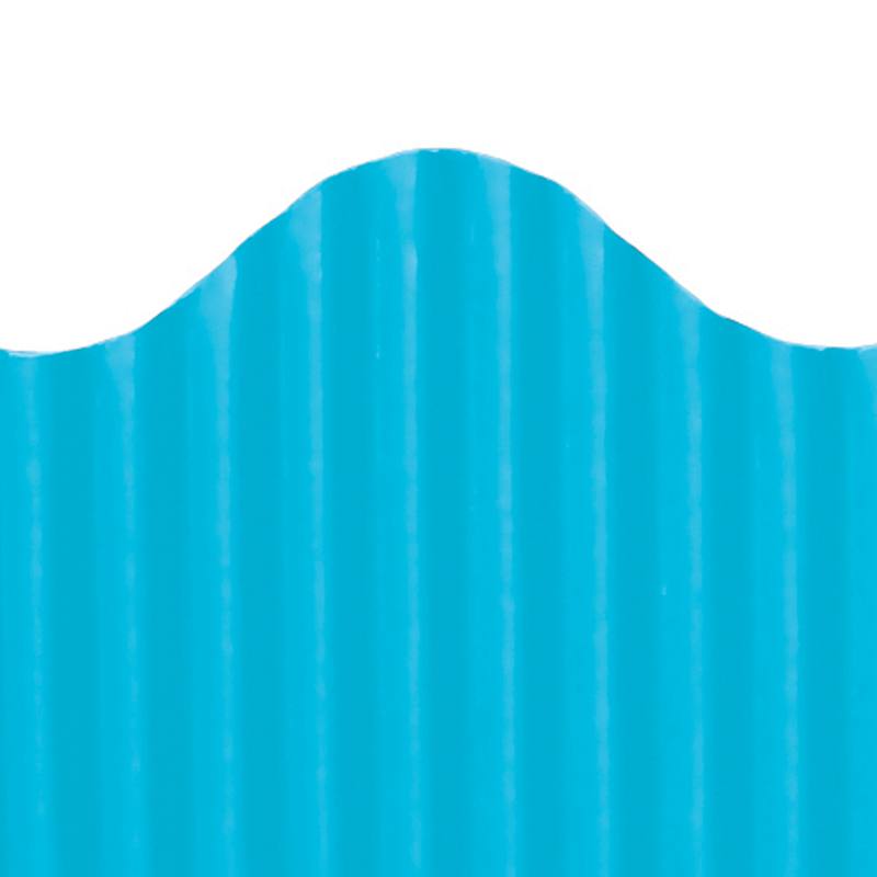 Corrugated Border Brite Blue