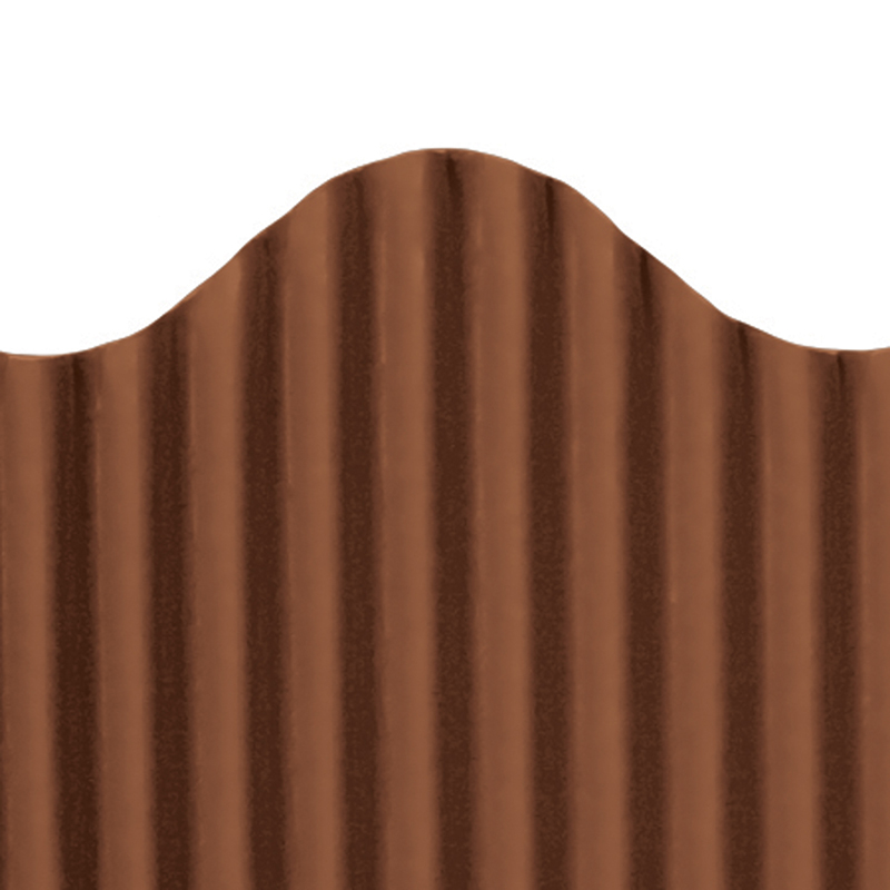 Corrugated Border Brown